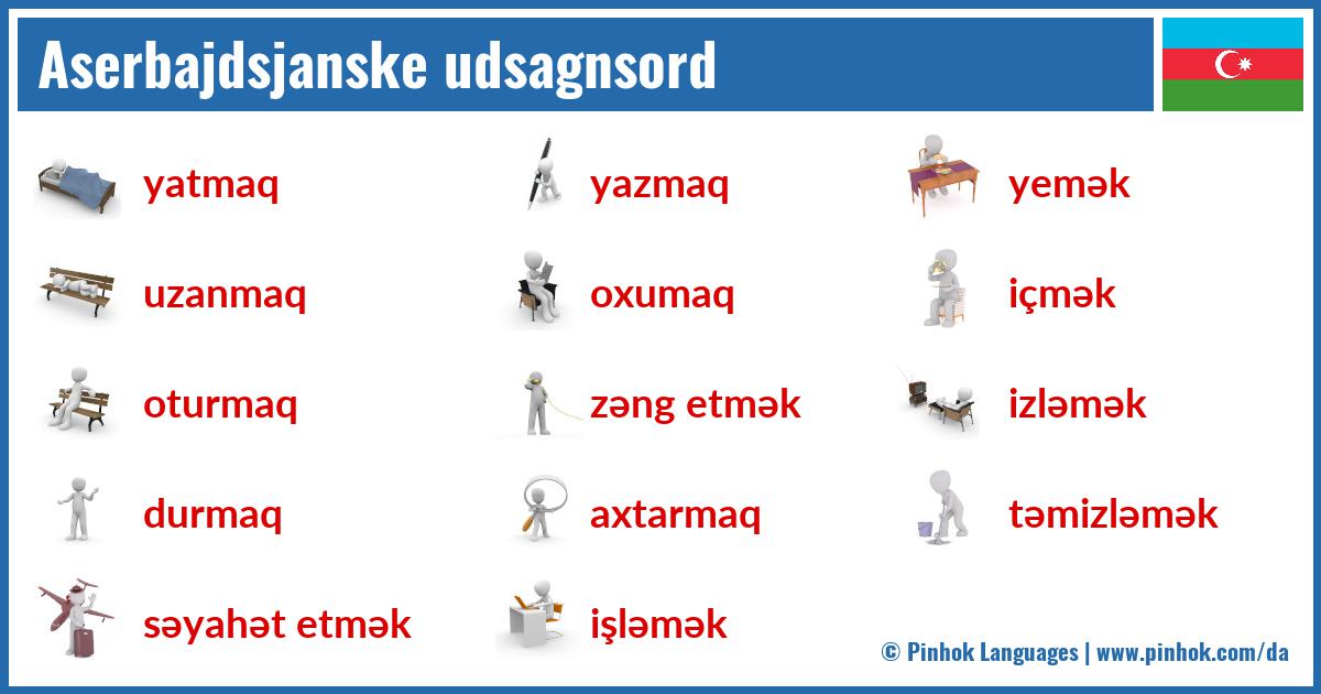 Aserbajdsjanske udsagnsord