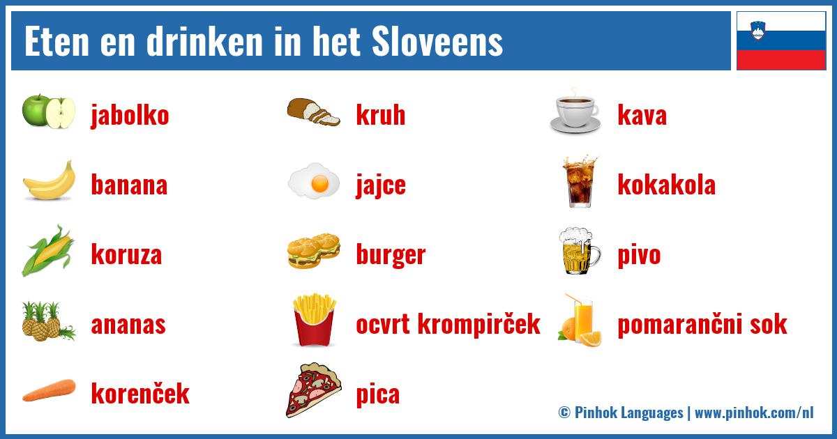 Eten en drinken in het Sloveens