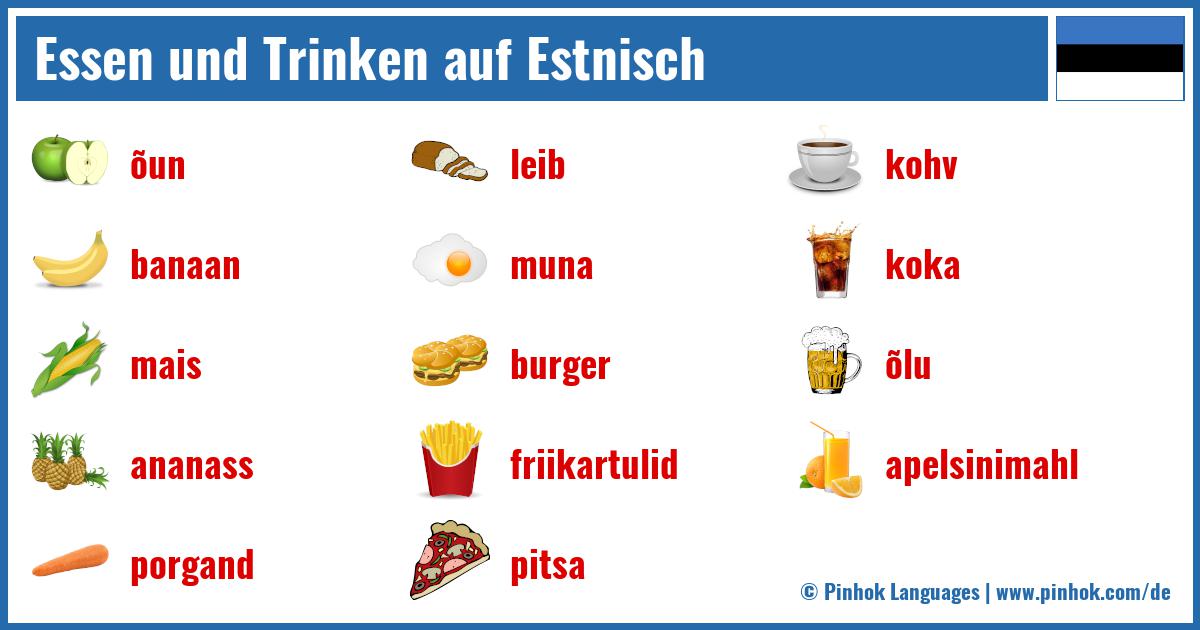 Essen und Trinken auf Estnisch