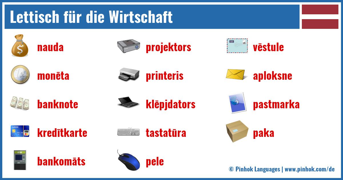 Lettisch für die Wirtschaft