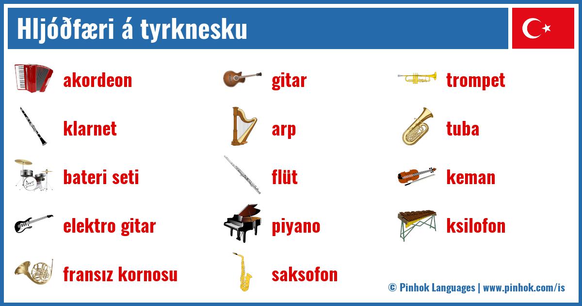 Hljóðfæri á tyrknesku