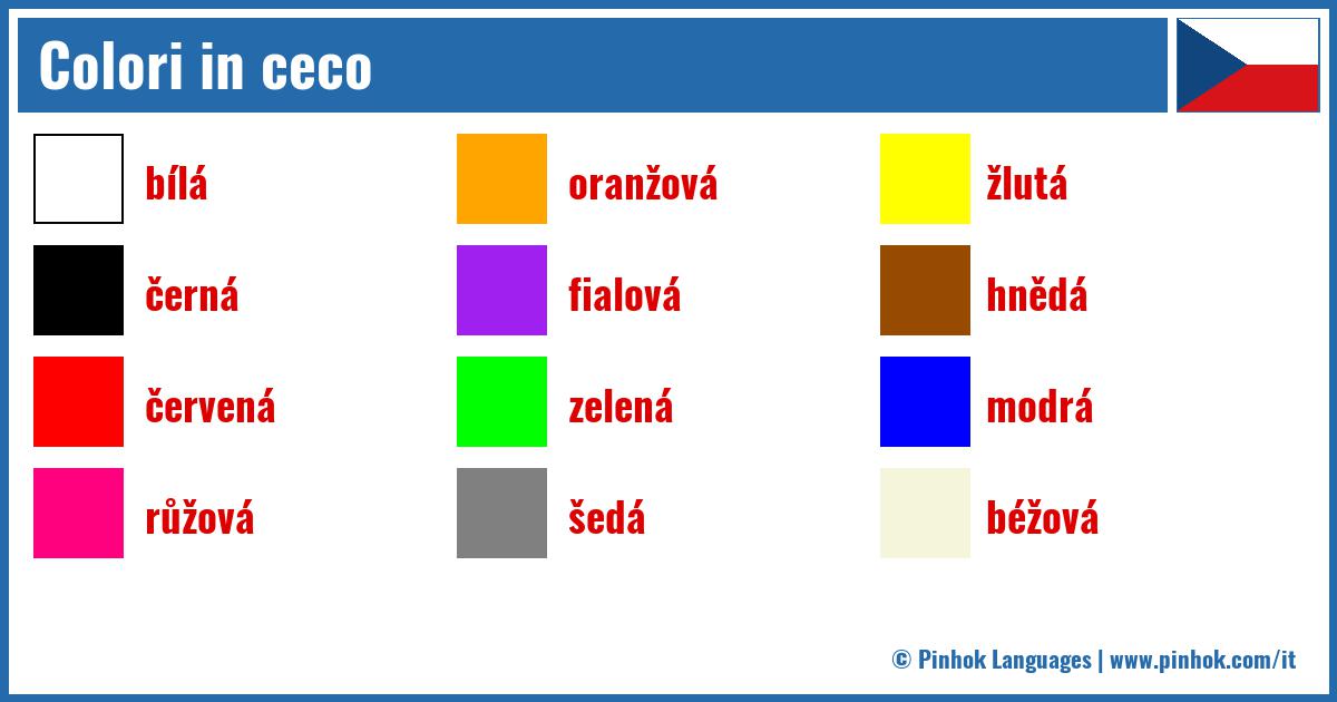 Colori in ceco