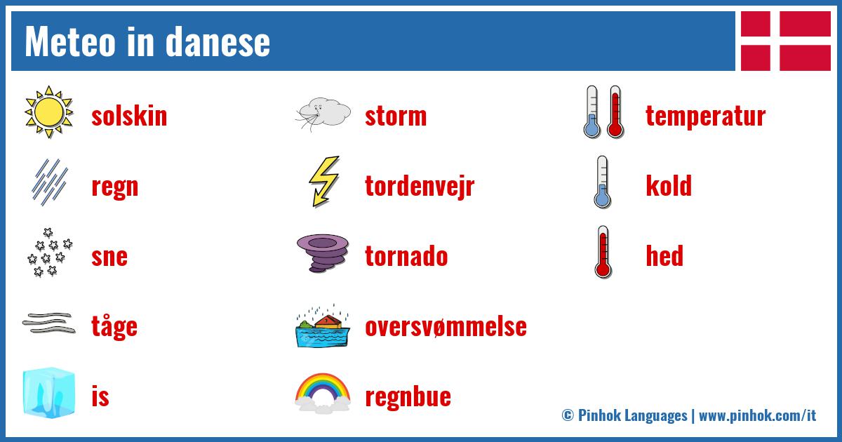 Meteo in danese