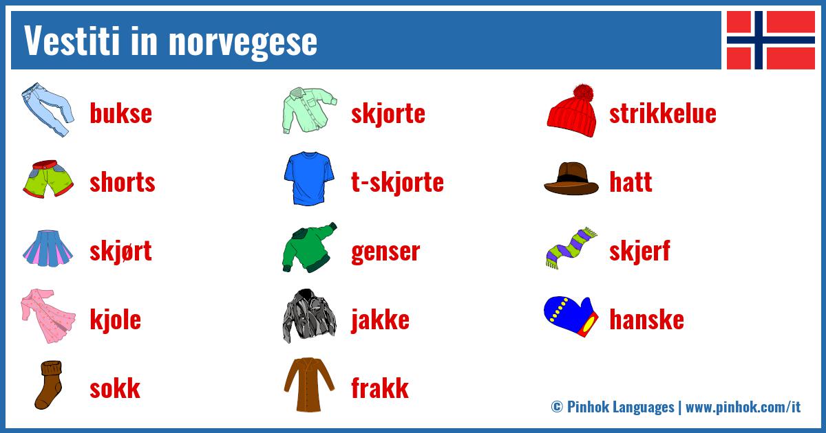 Vestiti in norvegese