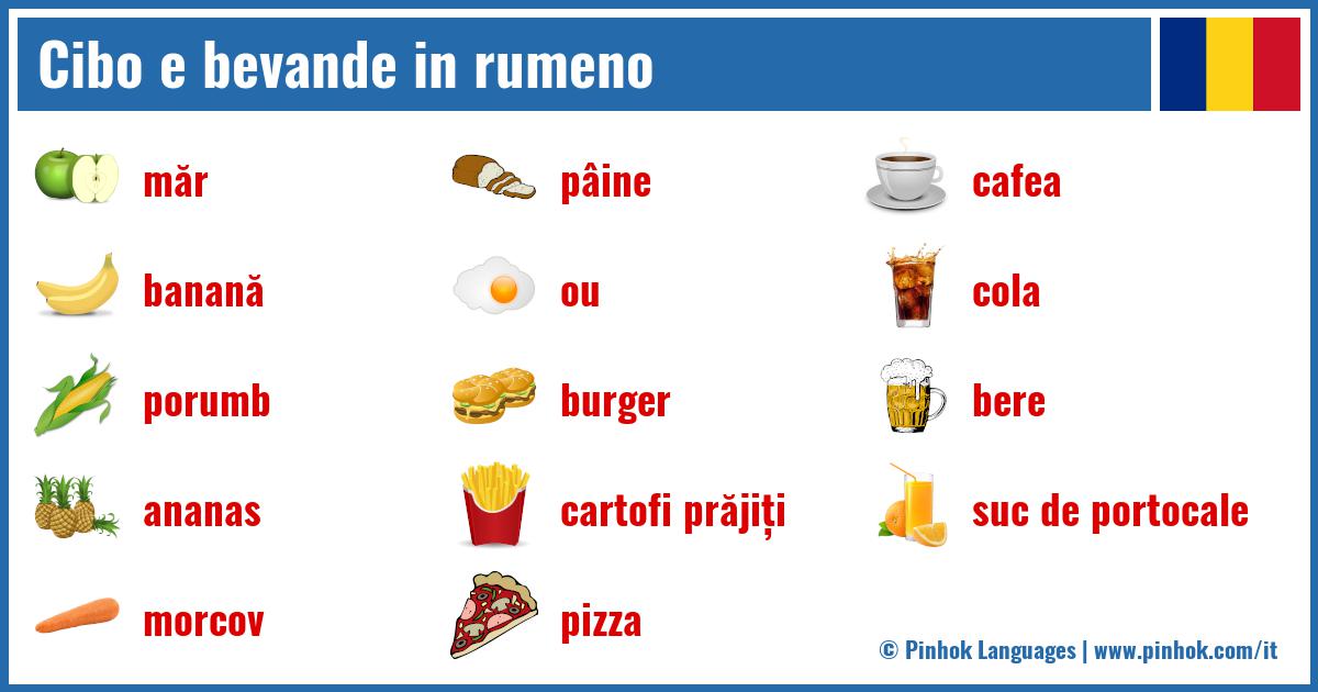 Cibo e bevande in rumeno