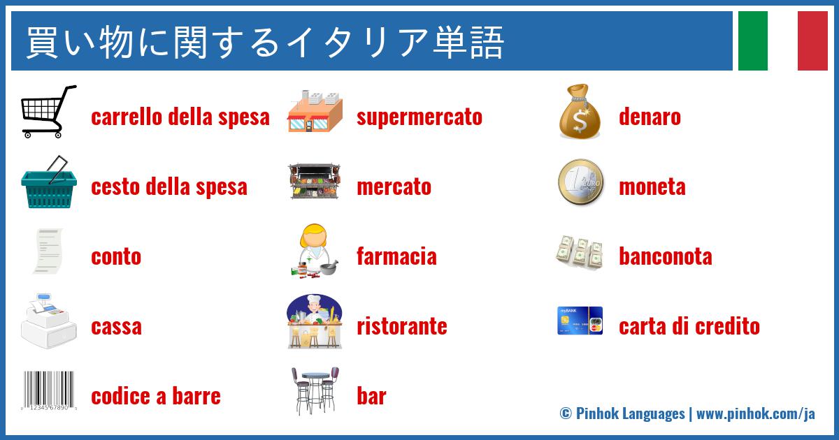 買い物に関するイタリア単語