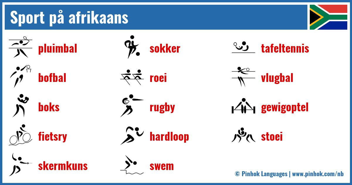 Sport på afrikaans