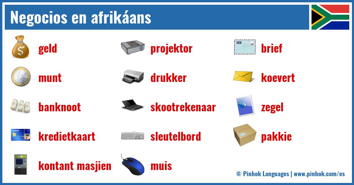 Negocios en afrikáans