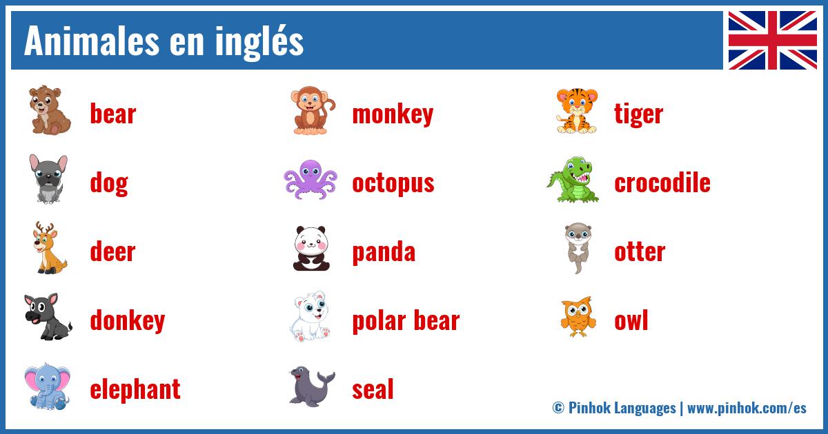 Animales en inglés