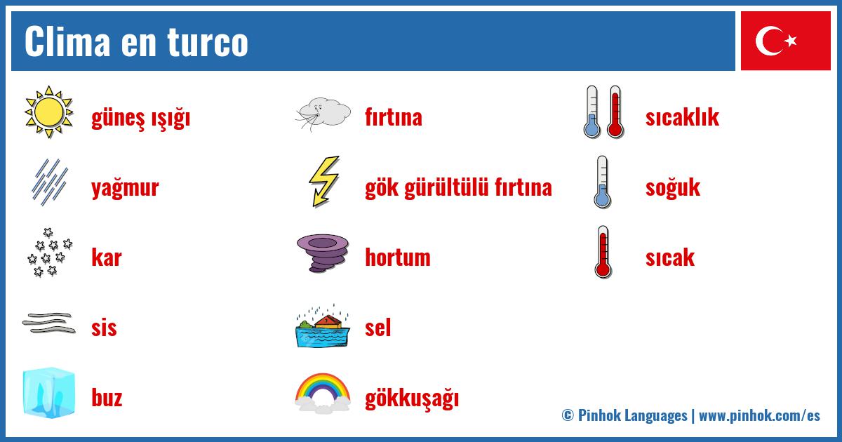 Clima en turco